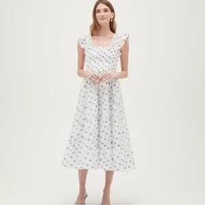 Ellie Nap Dress - Organza, collector’s edition 
Spearmint/Lilac Floral Jacquard